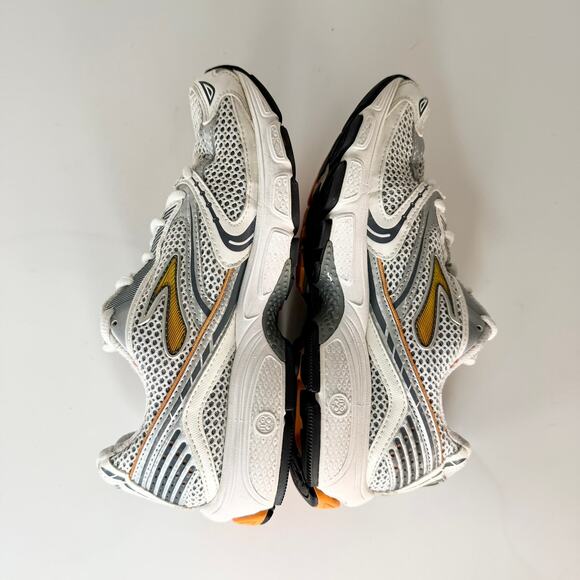 Brooks Ghost 3 3 Running Sneakers Shoes White Orange 1200711B831 Women 8 - Picture 6 of 13